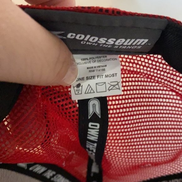 Ohio State Buckeyes Flat Brim Mesh Trucker Snap Back Hat New - Picture 8 of 8